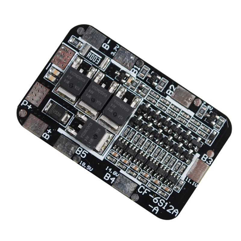 

6S 18650 Lithium Battery Protection Board 6 Cell Pack Li-ion 3.7V Protect Module 25.2V 15A 20A BMS PCB PCM for electric drill