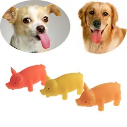 Товары для домашних щенков жевательные Squeaker писклявый резиновый звук Свинья для собак игрушки играть хорошее качество