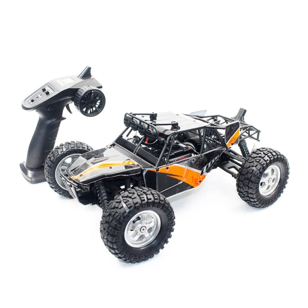 

1/12 Racing Car 2.4G 4WD 30km/h Racing Brushed RC Car Off-Road Desert Truck with LED Light Toys for Children