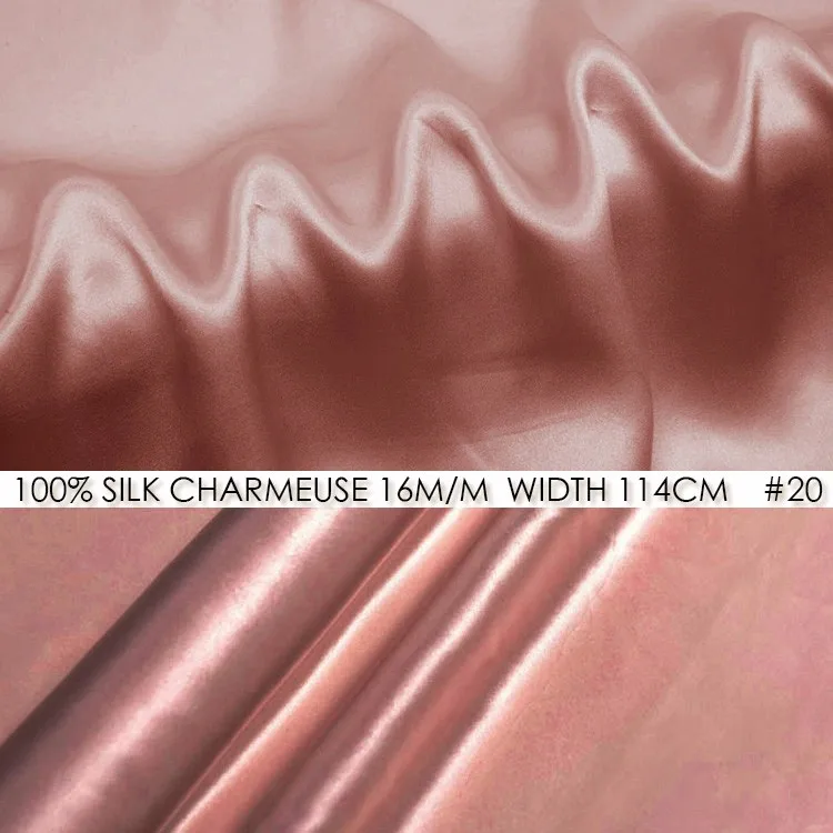 

[Clearance Sale]100% SILK CHARMEUSE SATIN Fabric 114cm width 16momme Pure Silk Fabric Party Dress fabric for bed sheets Big Sale