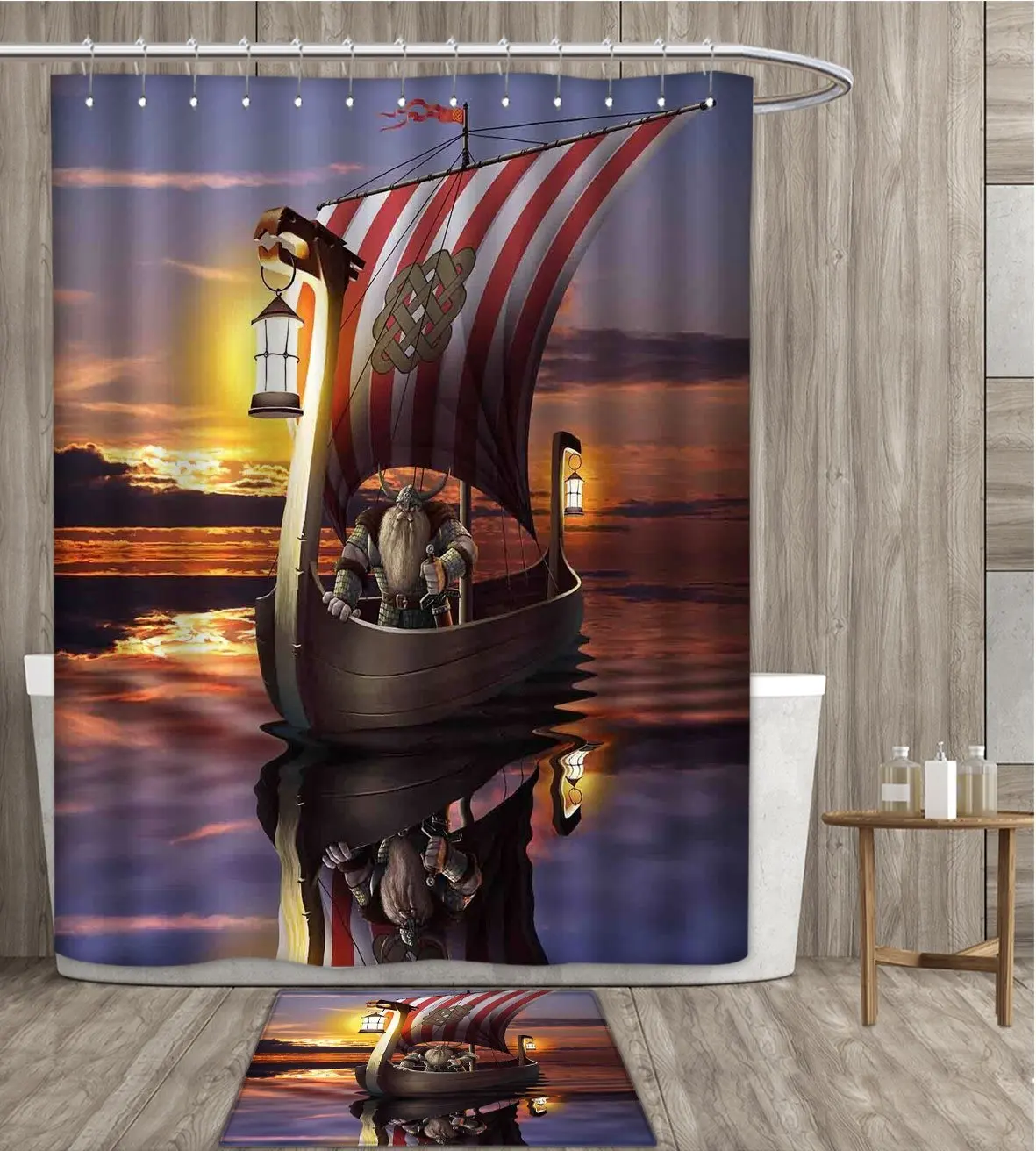 Buy Viking Shower Curtain Waterproof A Warrior