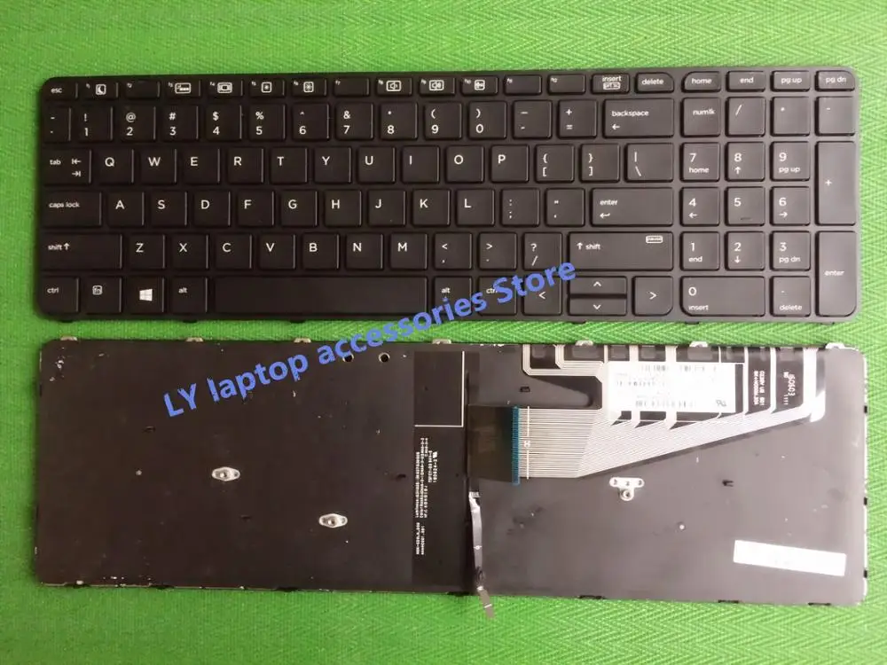 

For HP Probook 470 G3 450 G3 455 G3 US keyboard with backlight with frame