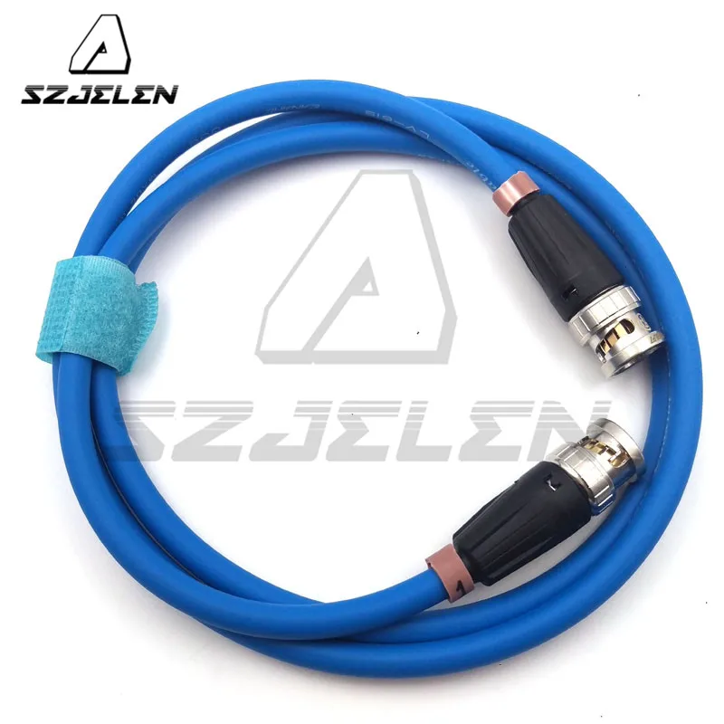 Szjili синий кабель 12G HD SDI видео коаксиальный Neutrik BNC к 75 Ohm 100 см|plug bnc|plug neutrikplug l |