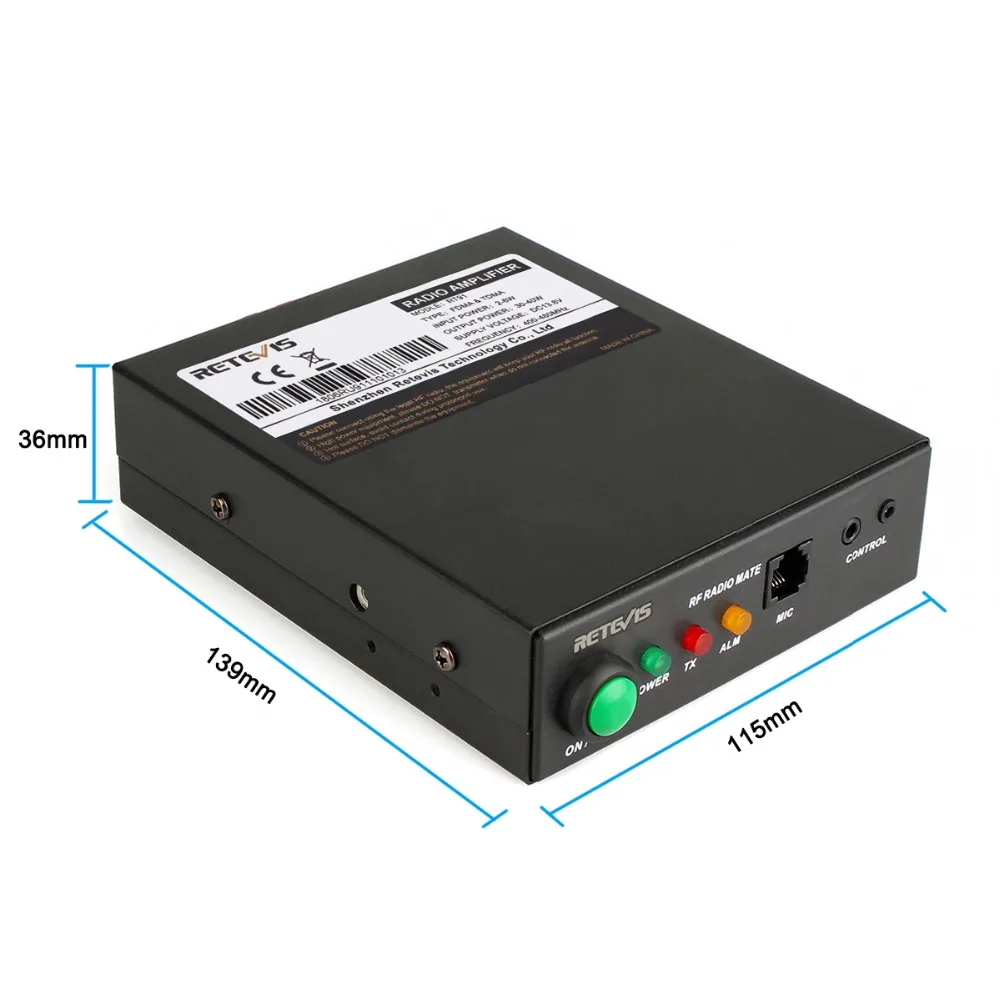 РЧ усилитель мощности Retevis RT91 30 40 Вт для цифровой/аналоговой рации DMR