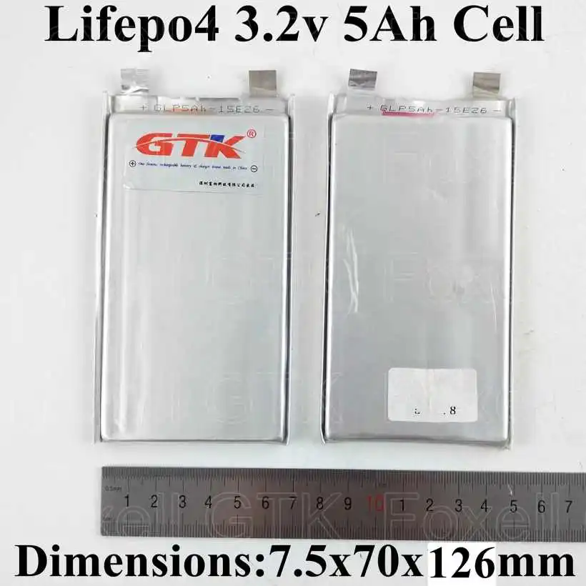 4 шт. 3 2 В lifepo4 5Ah ячейка 5000 мАч для упаковки diy 12 батарея электрические инструменты