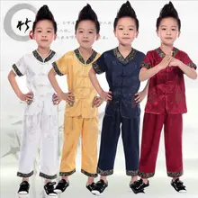 4 цвета китайской вышивкой дракона одежда Тан Костюм Традиционный китайский Наборы для ухода за кожей танец кунг-фу Костюмы darncewear