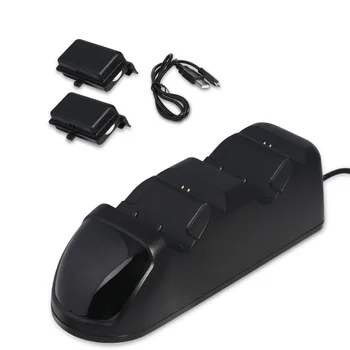 

Dual Dock Charger Charging Station + 2 Rechargeable Battery for Xbox One/S/X Controller