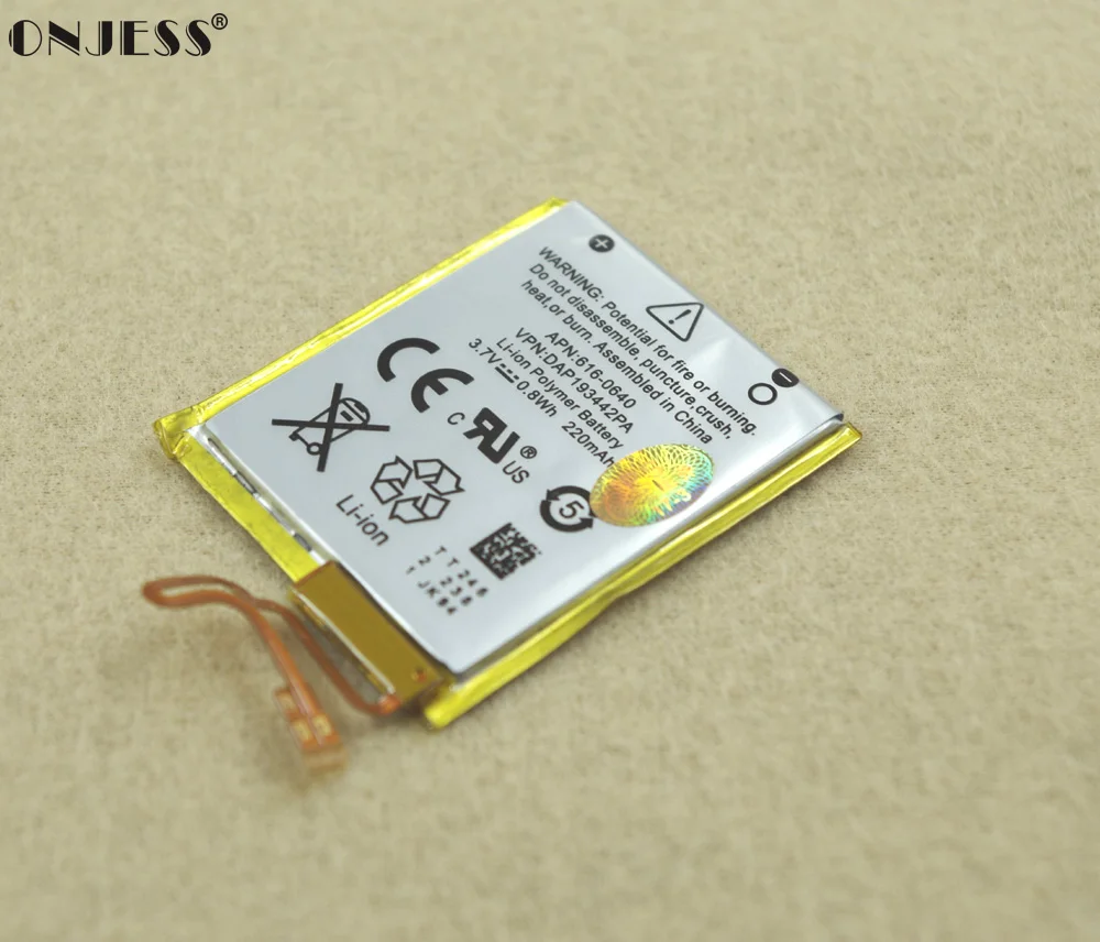 

220mAh Internal Li-ion Polymer Battery for iPod Nano 7th gen Nano 7 16GB