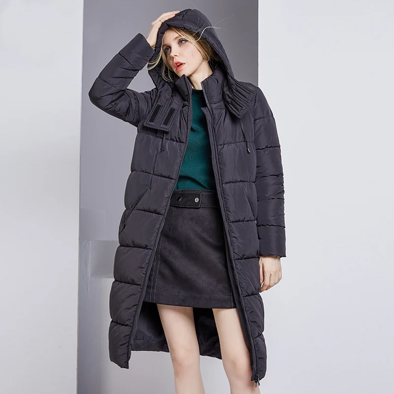 2018 женские зимние куртки пальто с капюшоном женские зимние длинные пальто Chaqueta Mujer с хлопковой подкладкой женские парки Abrigos Mujer женские