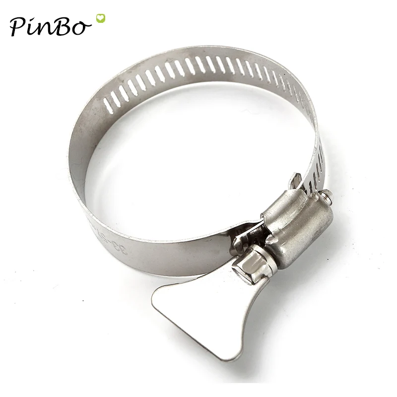 Clip Pack of 4 Petrol Fuel Line Pipe 100/% Stainless Steel Mini Hose Clamp