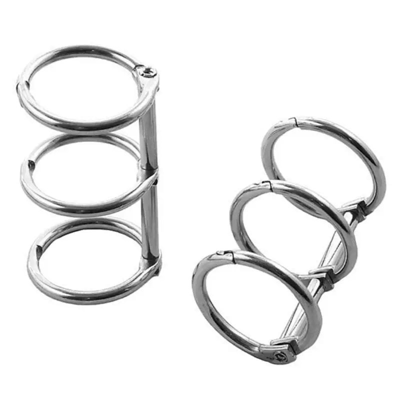 

Metal Loose Leaf Book Binder Hinged Rings Album Scrapbook Clips Craft Photo Album Metal Ring Binder Stationery Office Supply
