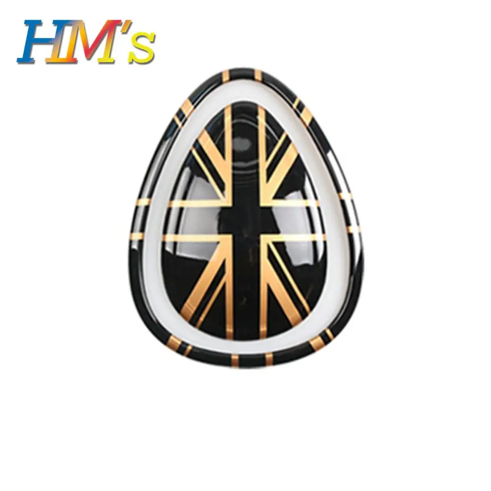 Gold Union Jack Для MINI Cooper F56 Clubman F54 F55 интерьерная приборная панель наклейка на розетку Крышка для MINI Cooper аксессуары для MINI F56 автомобильный Стайлинг - Название цвета: Gold Union Jack