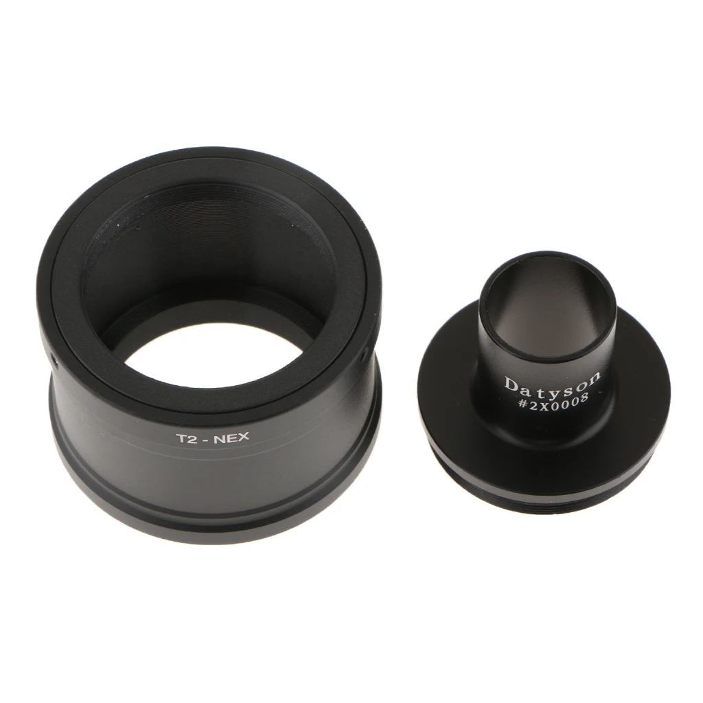 

T T2 Ring for Sony E NEX NEX3 NEX5 NEX7 Camera Lens + 23.2mm Microscope Mount Tube - Black