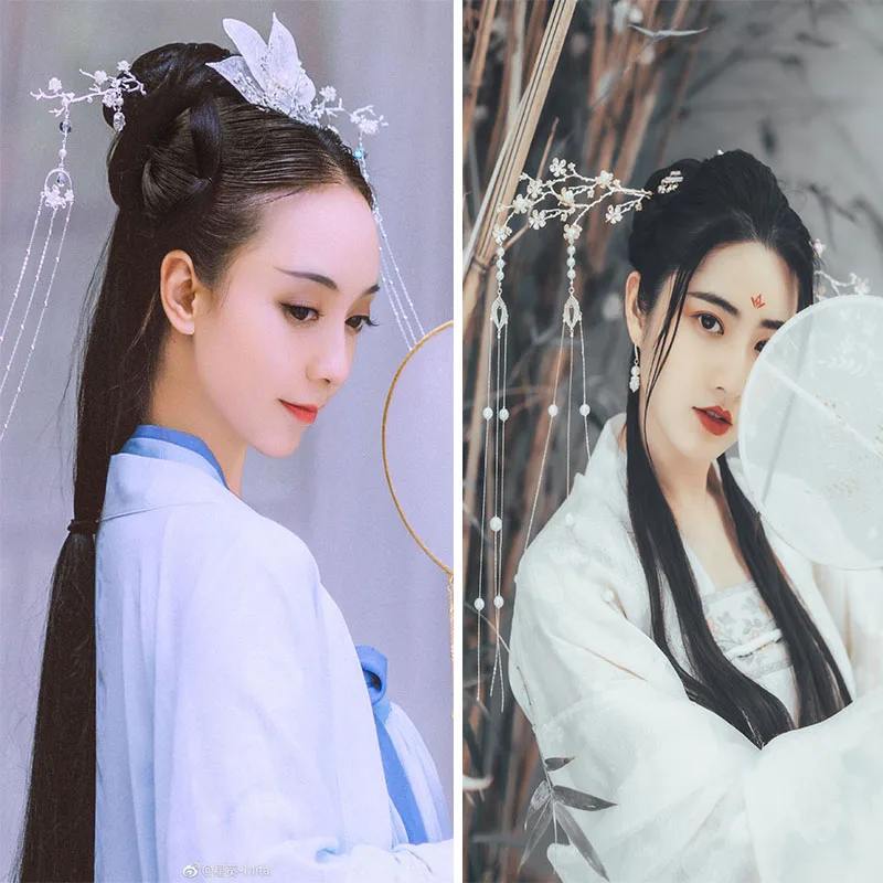 Древний костюм шины hanfu использование и ручной волос элемент к зажиму и древний шаг встряхнуть кисточкой аксессуары комплект