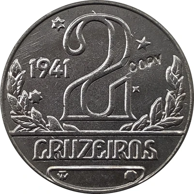 1941 Brazil 2 BRZ копии монет 25 мм | Дом и сад