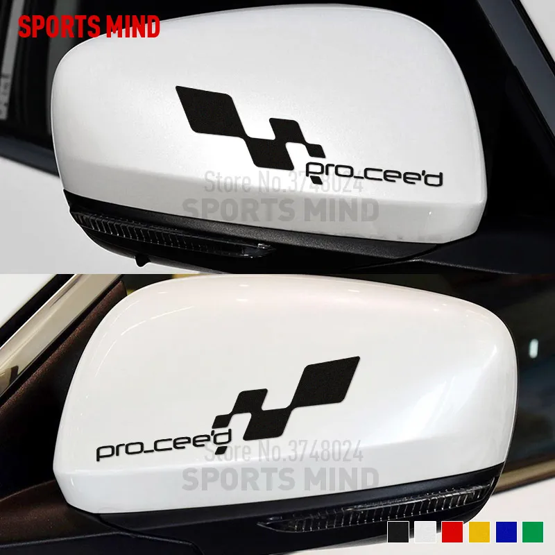 

10 Pairs SPORTS MIND Rearview Mirror Car Styling Automobiles Car Decal Stickers For Kia CEED Pro 2007-2017 GT Line Accessories