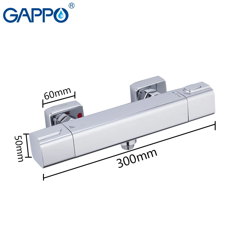 GAPPO Душевая система водопад ванная комната настенные смесители для душа термостат кран дождевая Душевая система термостатический смеситель наборы для ванны