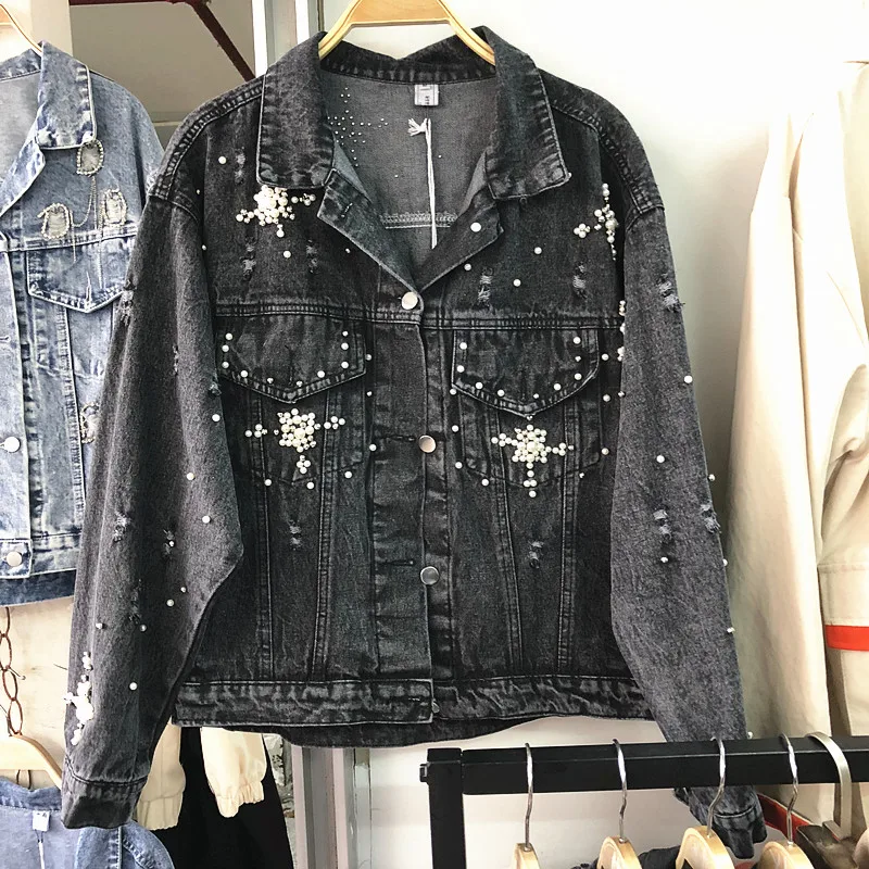 2019 ربيع جديد حبة فضفاض الدنيم سترة الإناث طويل كم ثقوب جان معطف و جاكيتات أبلى النساء المتناثرة كاوبوي الأساسية معاطف 2019 ربيع جديد حبة فضفاض الدنيم سترة الإناث طويل كم ثقوب جان معطف و جاكيتات أبلى النساء المتناثرة كاوبوي الأساسية معاطف