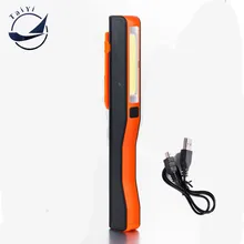 TAIYI Rechargeable COB LED Flashlight Work Light Strong Magnetic Rotation Hook Pen Flashlight Camping Mini Light Lamp Torch