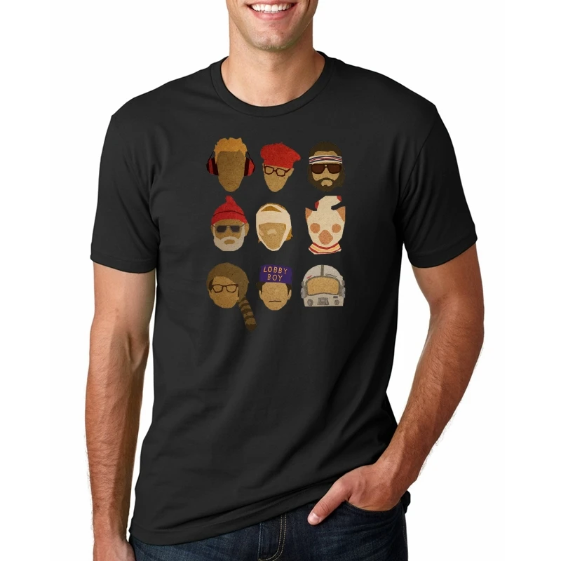 Isle Of Dogs T Shirt Wes Anderson S hats графическая уличная футболка с коротким рукавом 100 Хлопок