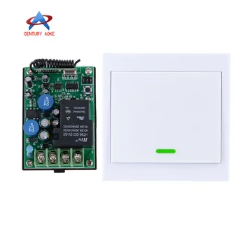 

AC 220V RF Wireless Remote Control Delay Time Switch System Multi-function Receiver + Wall Panel Remote Transmitter