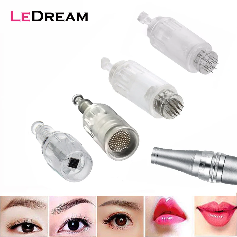 

50pcs 10mm Screw 9 12 36 Pin Derma 3D Micro Nano Round Tattoo Piercing Needles Cartridge For Tattoo & Body Art Microblading