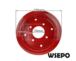 OEM КАЧЕСТВО! 400-8 Размер прогулочное стальное колесо для 170F (7HP) газовый двигатель или 170F/173F 4 ~ 5HP дизельный двигатель с питанием от