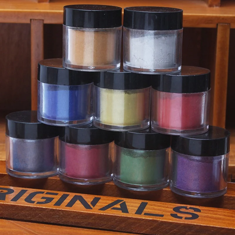 

10ml Dipping System Powder Gradient French Nail Color Glitter Without Lamp Cure Manicure Nail Art Decorations