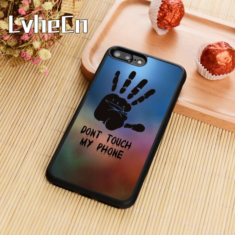 LvheCn dont touch my phone Чехол для мобильного телефона чехол iPhone 5 6 6s 7 8 plus 11 pro X XR XS max samsung S6 S7