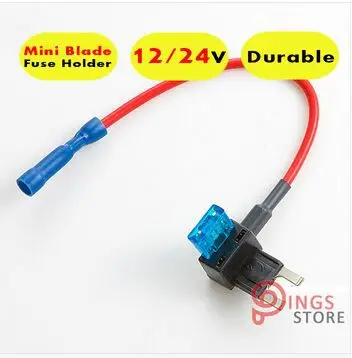 

2sets Mini Blade Fuse Tap Holder Add A Circuit Line ATM APM Car Truck Motorcycle Motorbike
