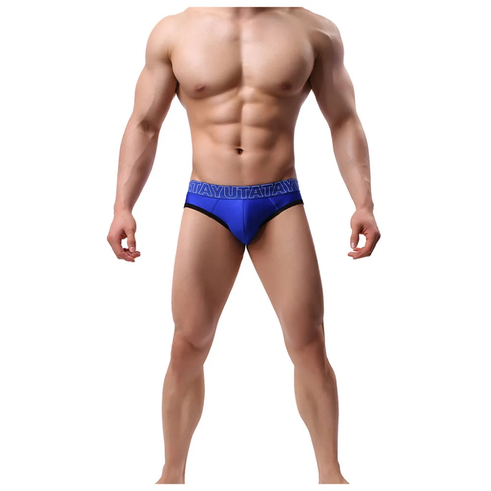 2019 Men's sexy low waist beach briefs seaside sports men's casual comfort shorts quick-drying beach shorts men 40J3 (3)