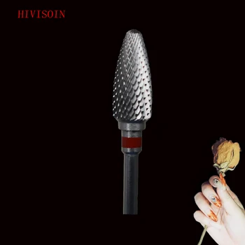 

HIVISOIN- 10pcs -Carbide Nail Drill Bit - Flame Bit - (60092030) TiN