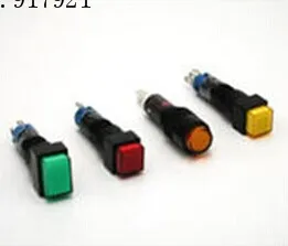 

[ZOB] Rectangular AL2H-M11G green rectangular button switch 12mm AL2H-M11R Japan idec Izumi --5PCS/LOT