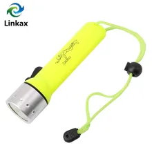 Светодиодный светильник-вспышка для дайвинга, подводный светильник Q5, светодиодный водонепроницаемый фонарь для дайвинга, лампа 1200лм на 4xAA батарейках