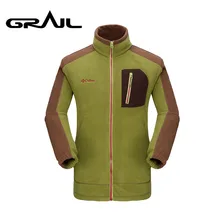 Грааль Мужская Уличная Теплая Флисовая Толстая куртка Двусторонняя анти пиллинг пальто для спорта на открытом воздухе Кемпинг Туризм KD3501
