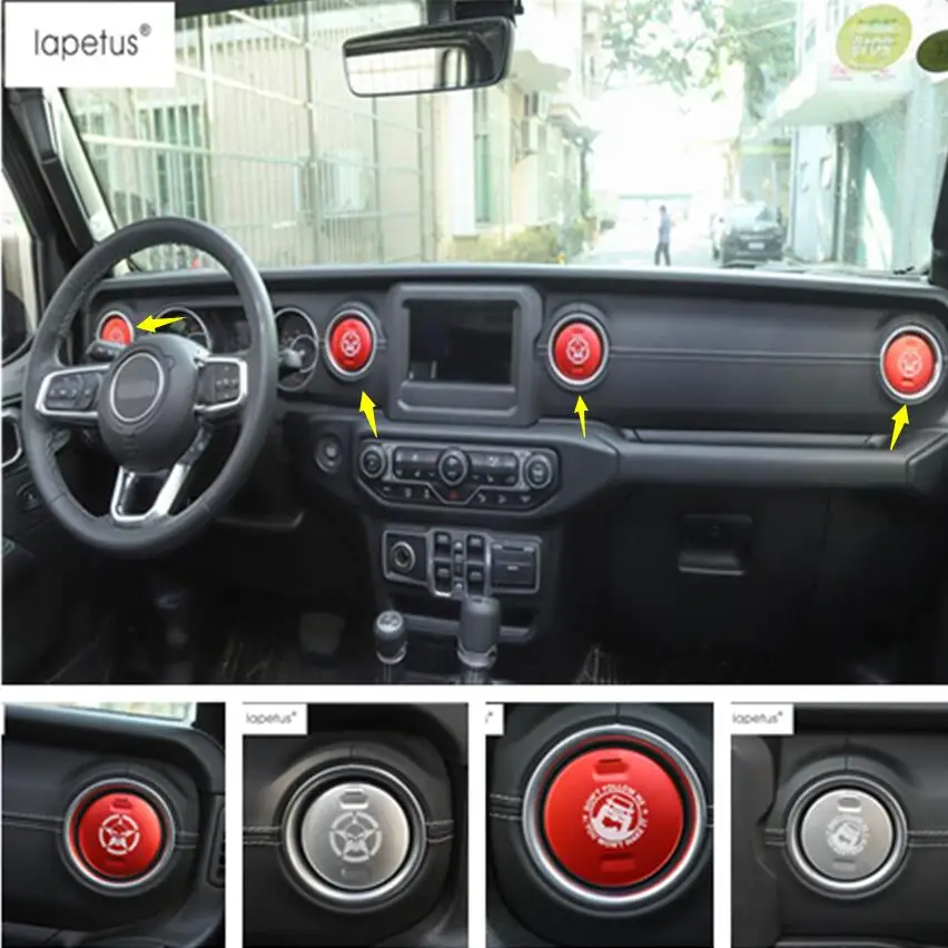 Lapetus Accessories Fit For Jeep Wrangler JL 2018 2019 Metal Dashboard
