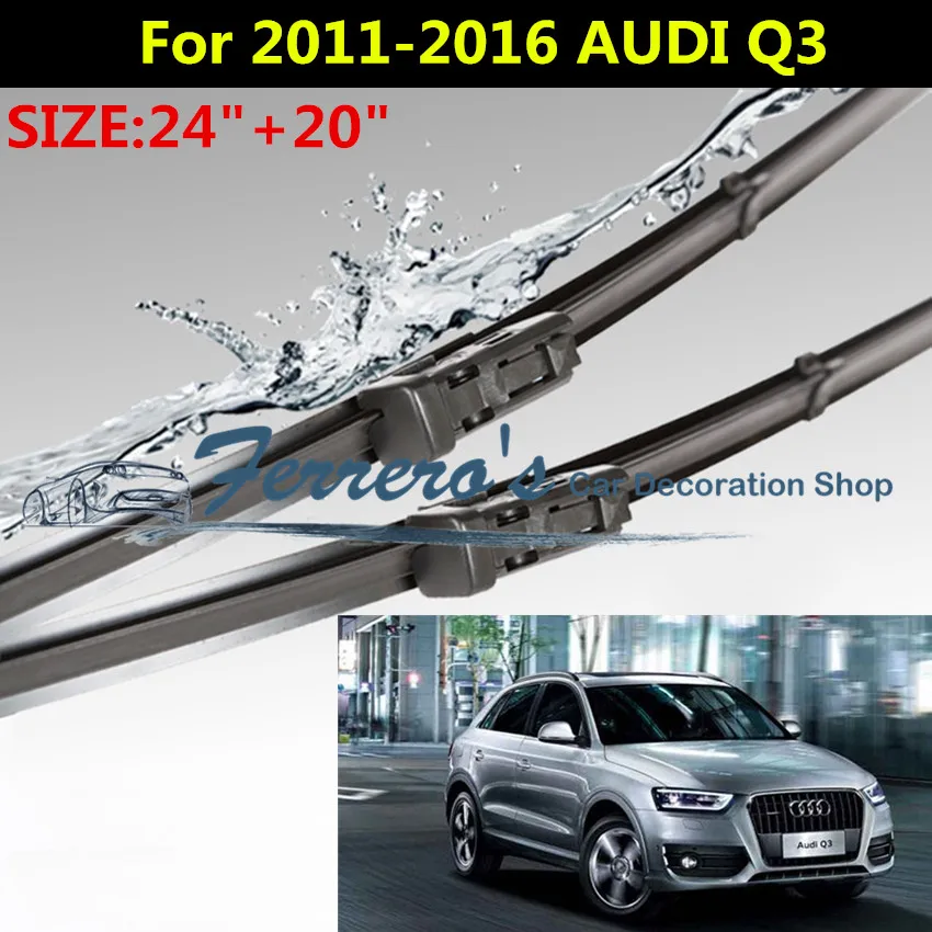 Free shipping 2pcs/lot SG 007 Wiper blades for 2011 2016 AUDI Q3 24"+20