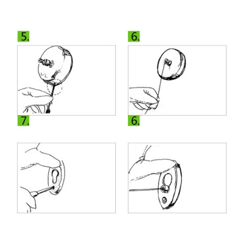 JX-LCLYL Stainless Steel Retractable Clothes Line Dryer Laundry Clothesline with Screws