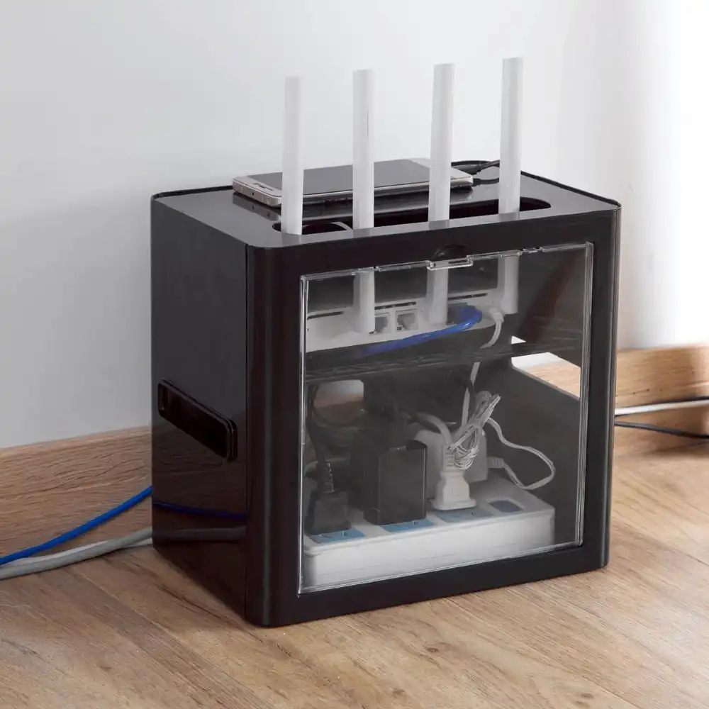 Wireless Wifi Router Storage box Cable Power Plug Wire Organizer