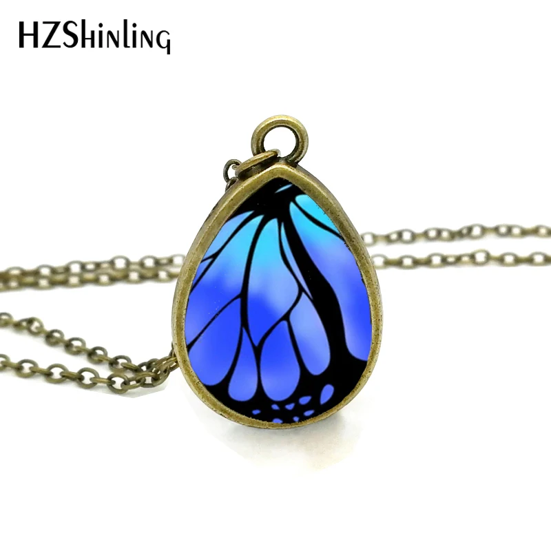 Buy 2017 New Butterfly Wing Necklace Antique Brass