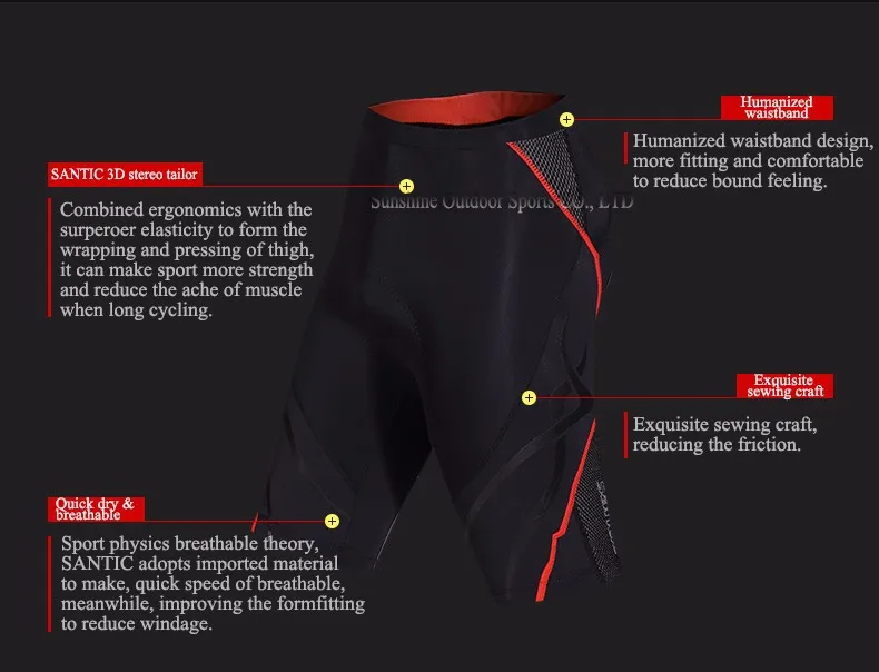 Santic для женщин вело шорты дышащий Горная дорога велосипед шорты для мягкие удобные Велосипедный спорт короткие штаны 2018 Бермуды