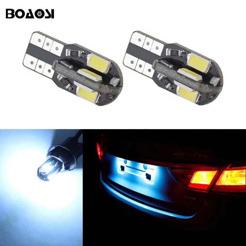 BOAOSI 2x T10 5730SMD без ошибок яркий белый светодиодный номерной знак для HONDA CIVIC MK8 FN2 |