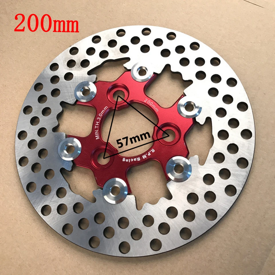 Универсальные плавающие диски из алюминиевого сплава, тормозной диск для мотоцикла, внешний диаметр 200 мм/220 мм/260 мм, тормозные колодки быстрого охлаждения