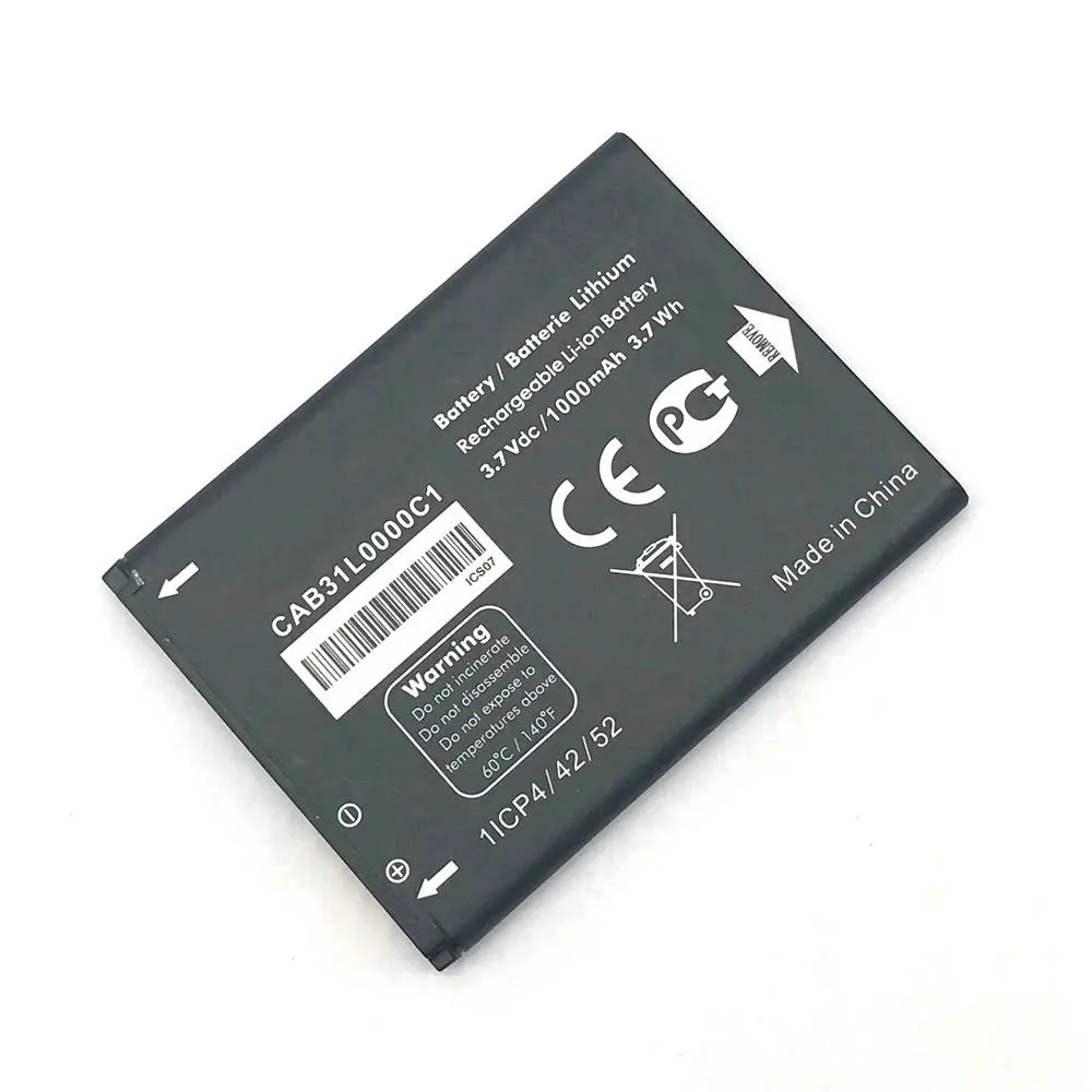 Новый аккумулятор CAB31L0000C1 CAB310000C2 1000 мАч для Alcatel i808 TCL T66 A890 мобильный телефон|battery for