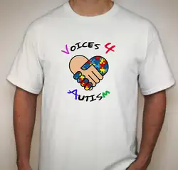 Аутизм футболки, аутизм, мужские рубашки, на заказ футболки, персонализированные футболки бойфренд подарок o-образным вырезом Повседневные