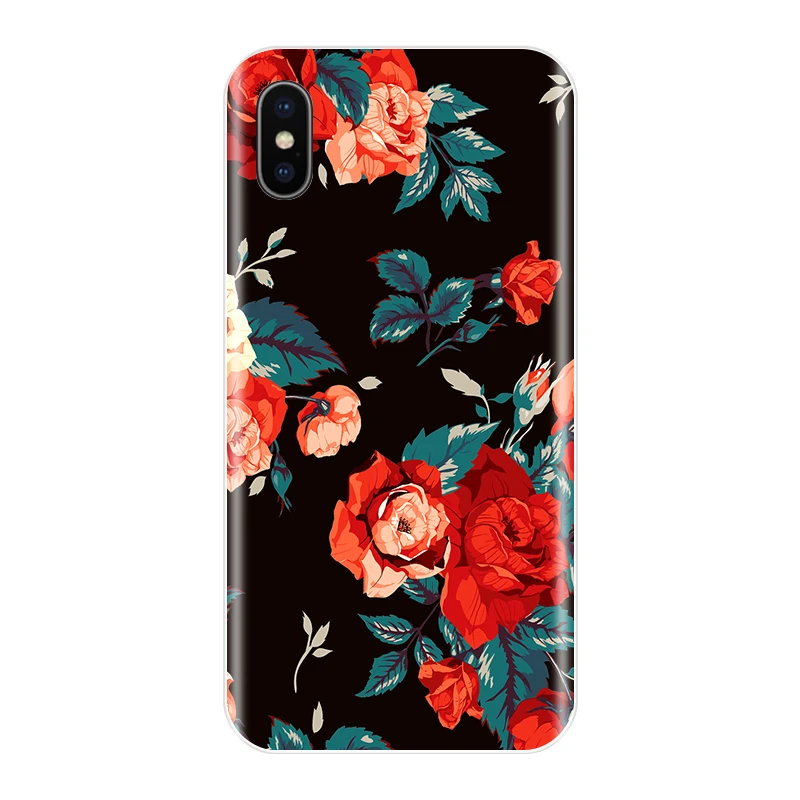 Чехол для Телефона iPhone X 10 8 7 6 S Plus Мягкая силиконовая задняя крышка из ТПУ с милым