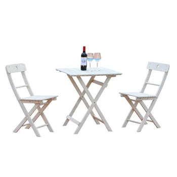 

Garden Set Outdoor Furniture folding garden furniture patio furniture muebles de jardin solid wood 1 table+2chairs set portable