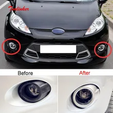 Tonlinker Außen Front nebel licht Abdeckung fall aufkleber für Ford Fiesta 2009-12 Auto styling 2 PCS ABS Chrom abdeckung aufkleber