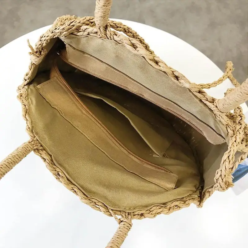 senhoras saco de ombro bolsa rattan artesanal