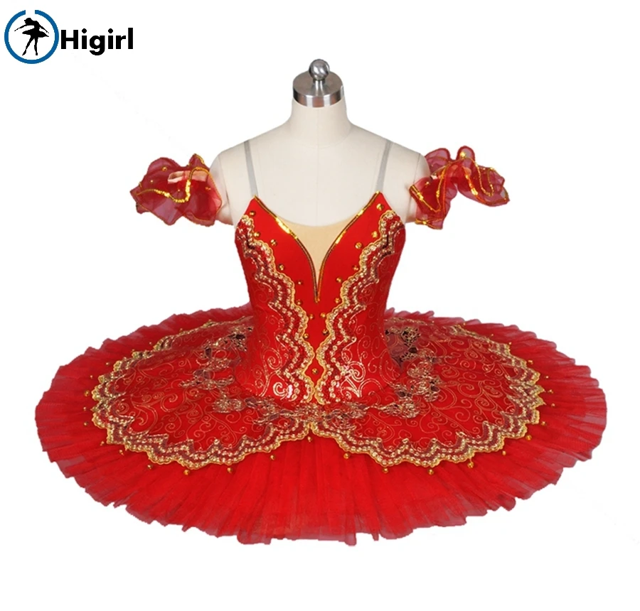 Girls ballet tutu red professional tutu red for girls performance tutu ballet for womenBT8941E